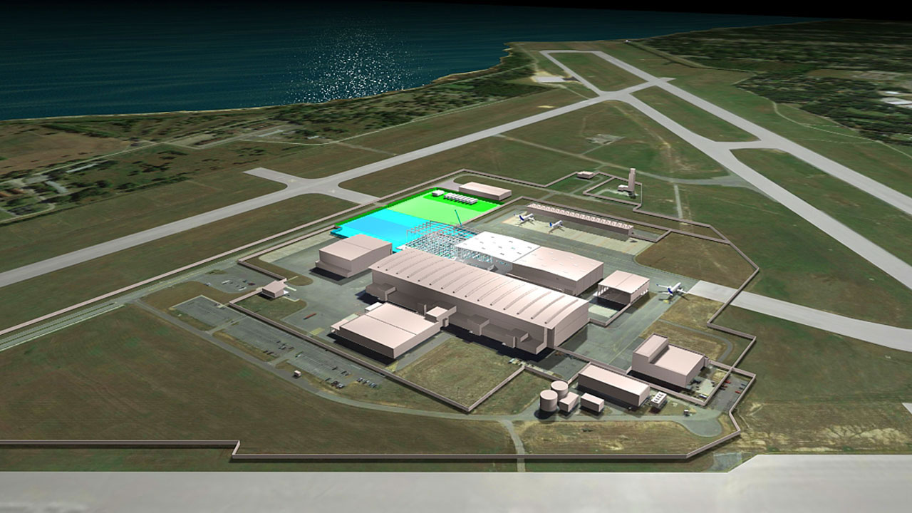 Airport 3D rendering